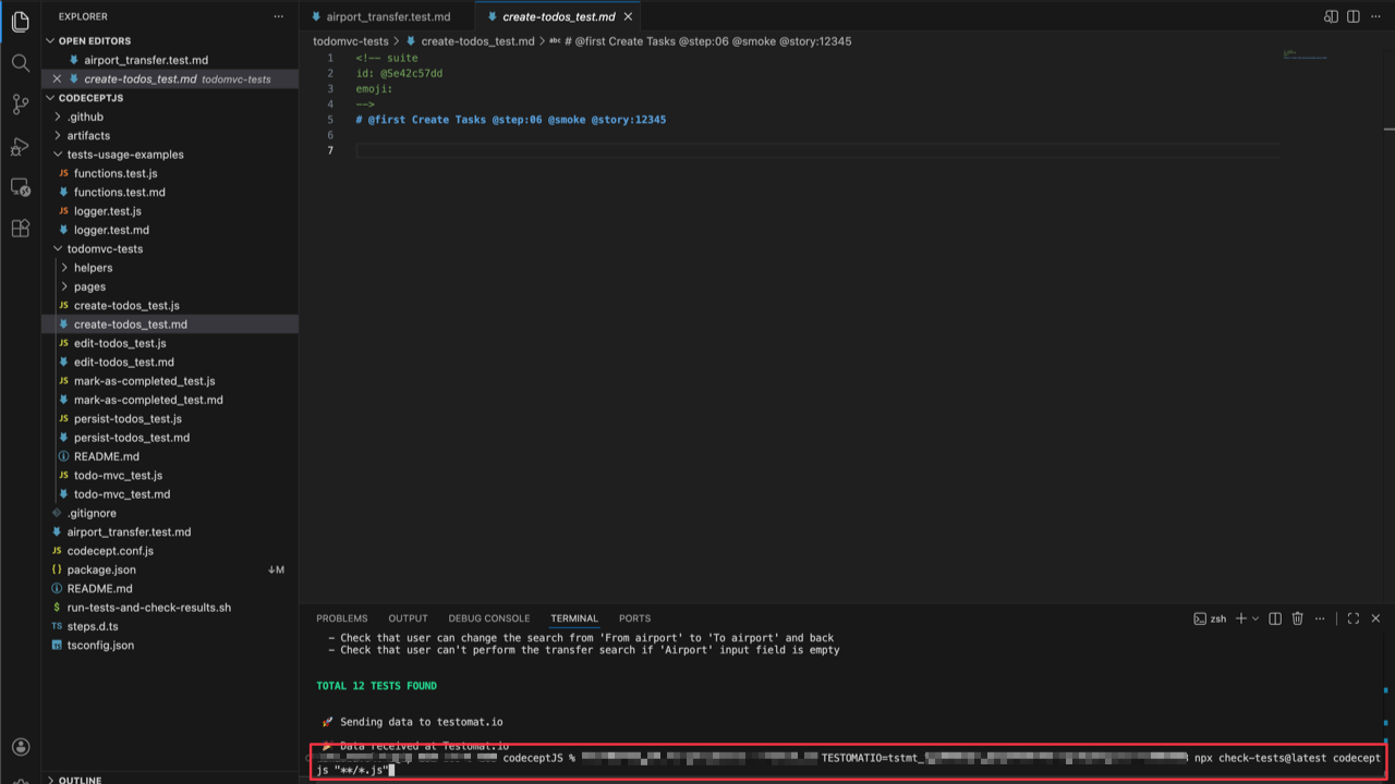 Testomatio - Import from markdown