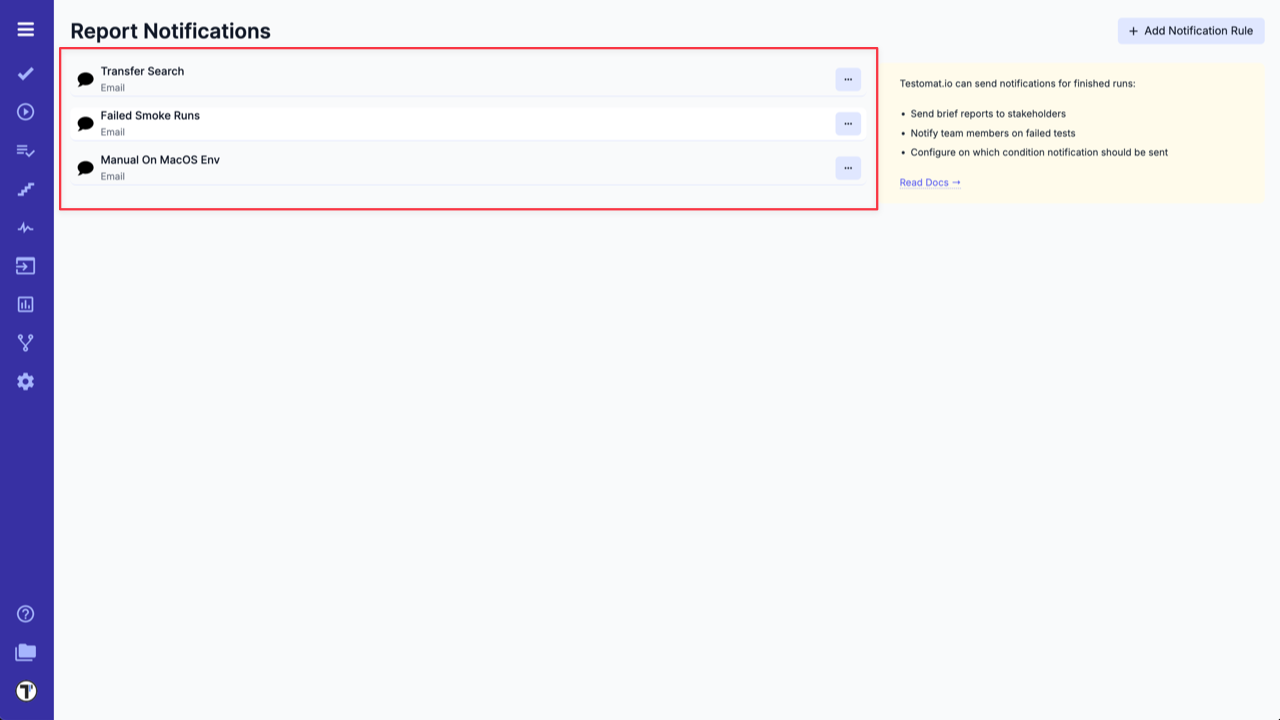 Testomat.io - Notification Email